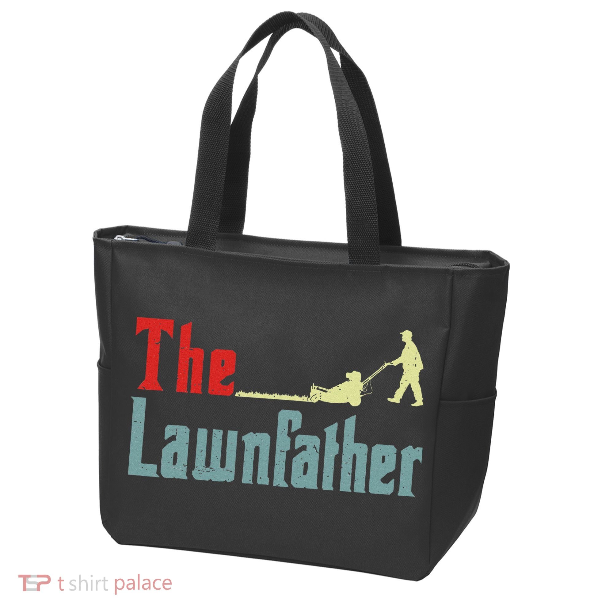 Lawn Mowing Lawnfather Mower Gardening Dad Father Day Gift Tote Bag