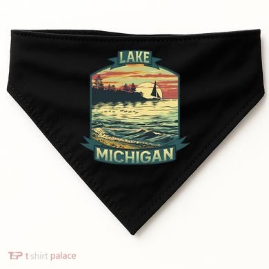 Lake Michigan USA-Made Doggie Bandana