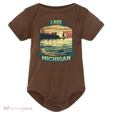Lake Michigan Baby Bodysuit
