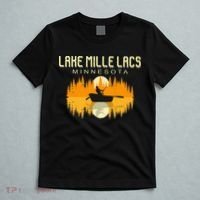 Lake Mille Lacs Minnesota Usa Fishing 80s T-Shirt thumb 5