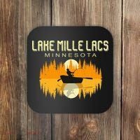 Lake Mille Lacs Minnesota Usa Fishing 80s Coaster thumb 0