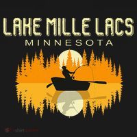 Lake Mille Lacs Minnesota Usa Fishing 80s Women's Hoodie thumb 2