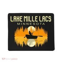 Lake Mille Lacs Minnesota Usa Fishing 80s Mousepad thumb 0