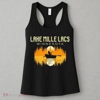 Lake Mille Lacs Minnesota Usa Fishing 80s Women's Tank Top thumb 3