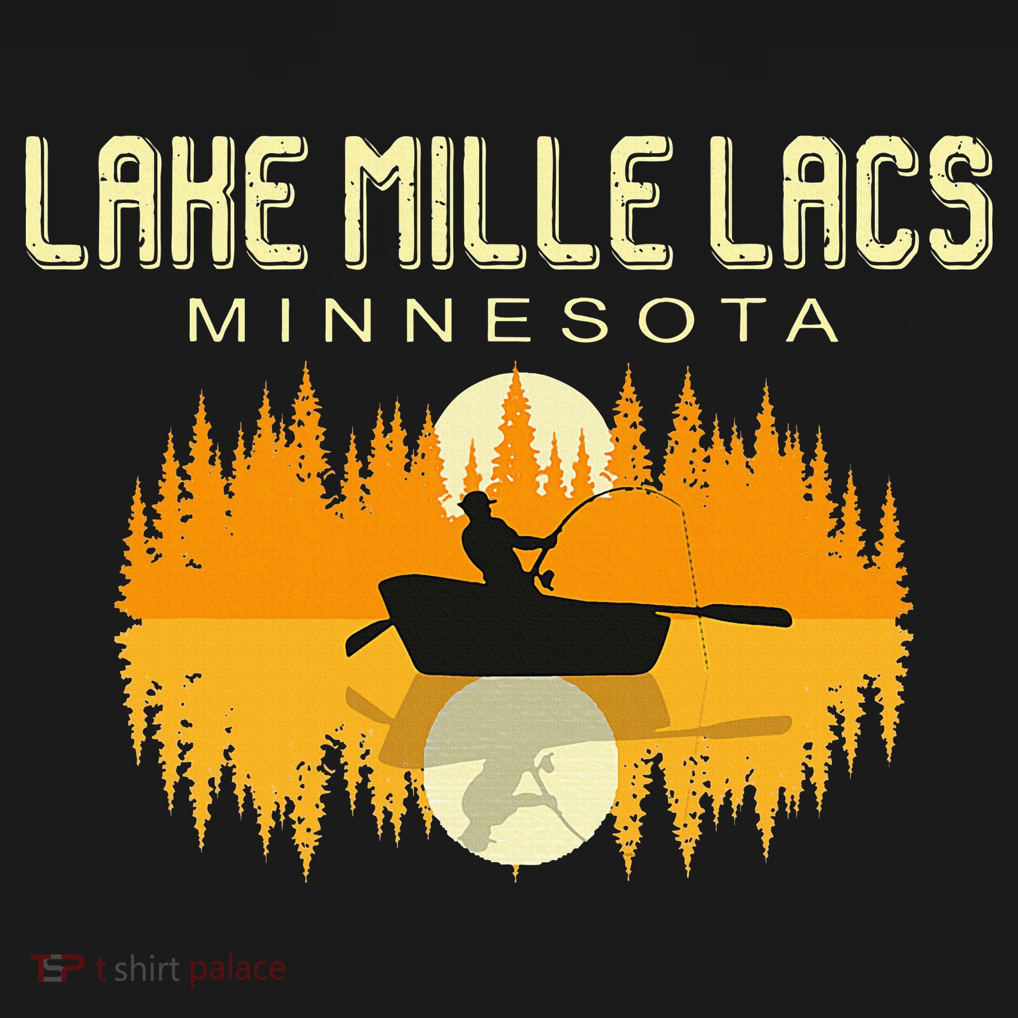 Lake Mille Lacs Minnesota Usa Fishing 80s Women's Tank Top