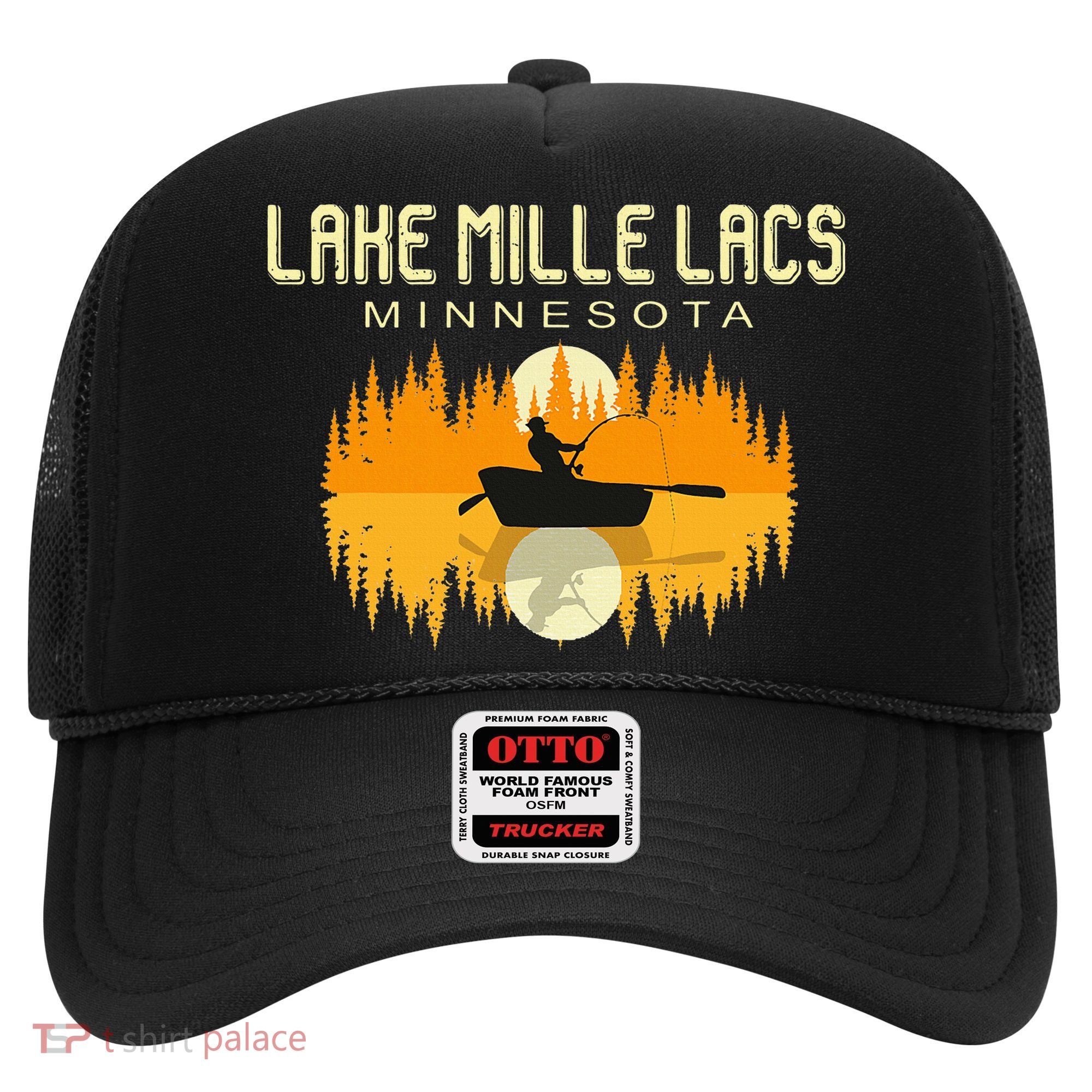 Lake Mille Lacs Minnesota Usa Fishing 80s Hat