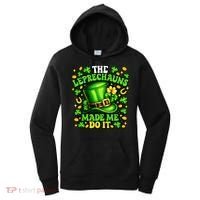 Leprechauns Made Me Do It St Patricks Day Shamrock Women's Hoodie thumb 0