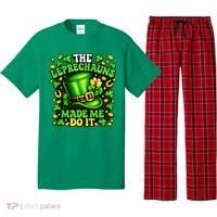 Leprechauns Made Me Do It St Patricks Day Shamrock Pajama Set thumb 0