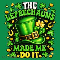 Leprechauns Made Me Do It St Patricks Day Shamrock Kids Sweatshirt thumb 2