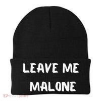 Leave Me Malone Meme Pop Culture Music Lover Beanie thumb 0