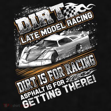 Late Model Modified Dirt Track Racing Dirt Is For Racing Ladies PosiCharge Tri-Blend Wicking Tank