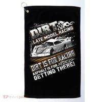 Late Model Modified Dirt Track Racing Dirt Is For Racing Golf Towel thumb 0
