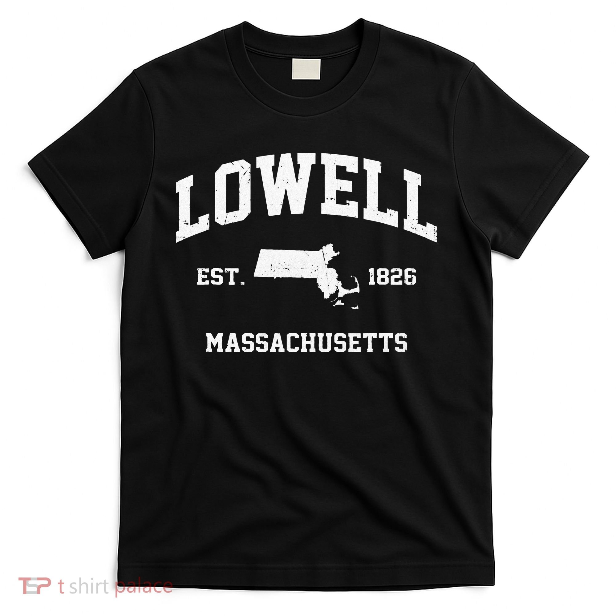 Lowell Massachusetts MA Vintage State Athletic Style T-Shirt