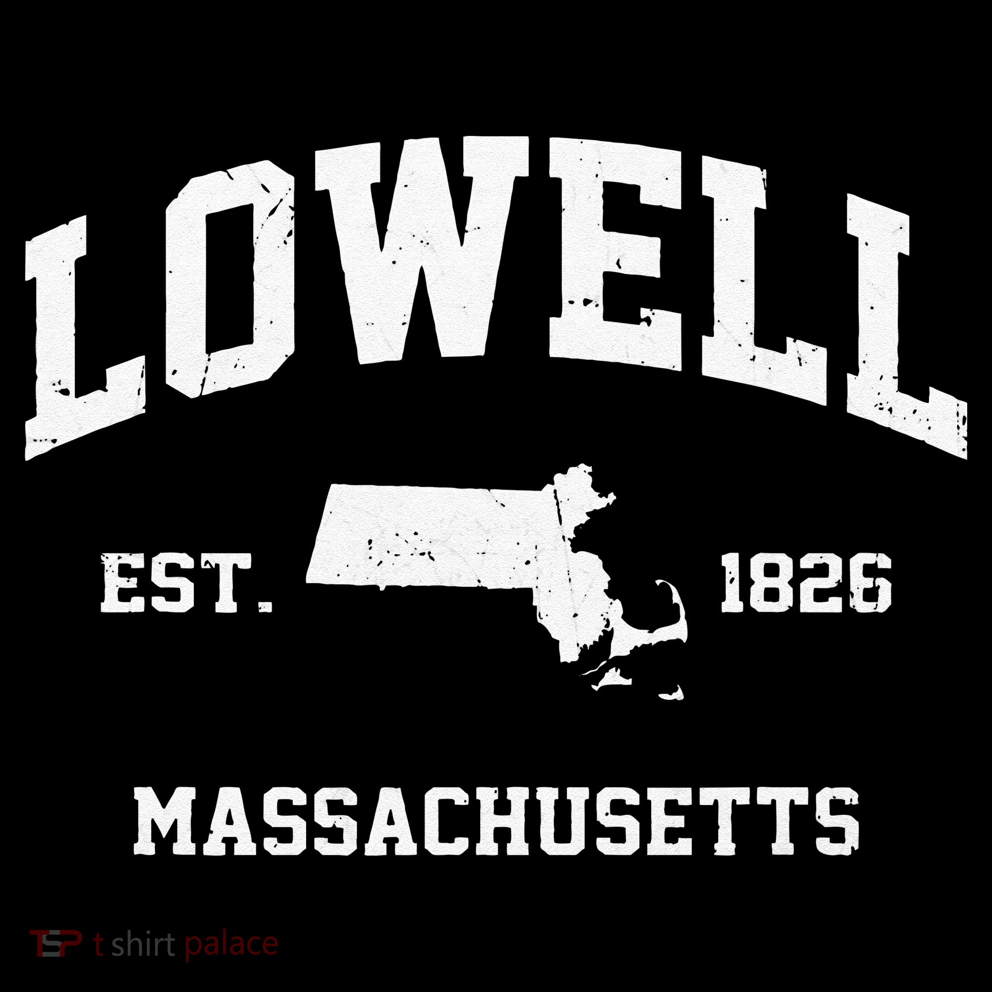 Lowell Massachusetts MA Vintage State Athletic Style T-Shirt
