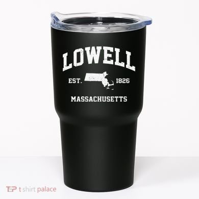 Lowell Massachusetts MA Vintage State Athletic Style Tumbler