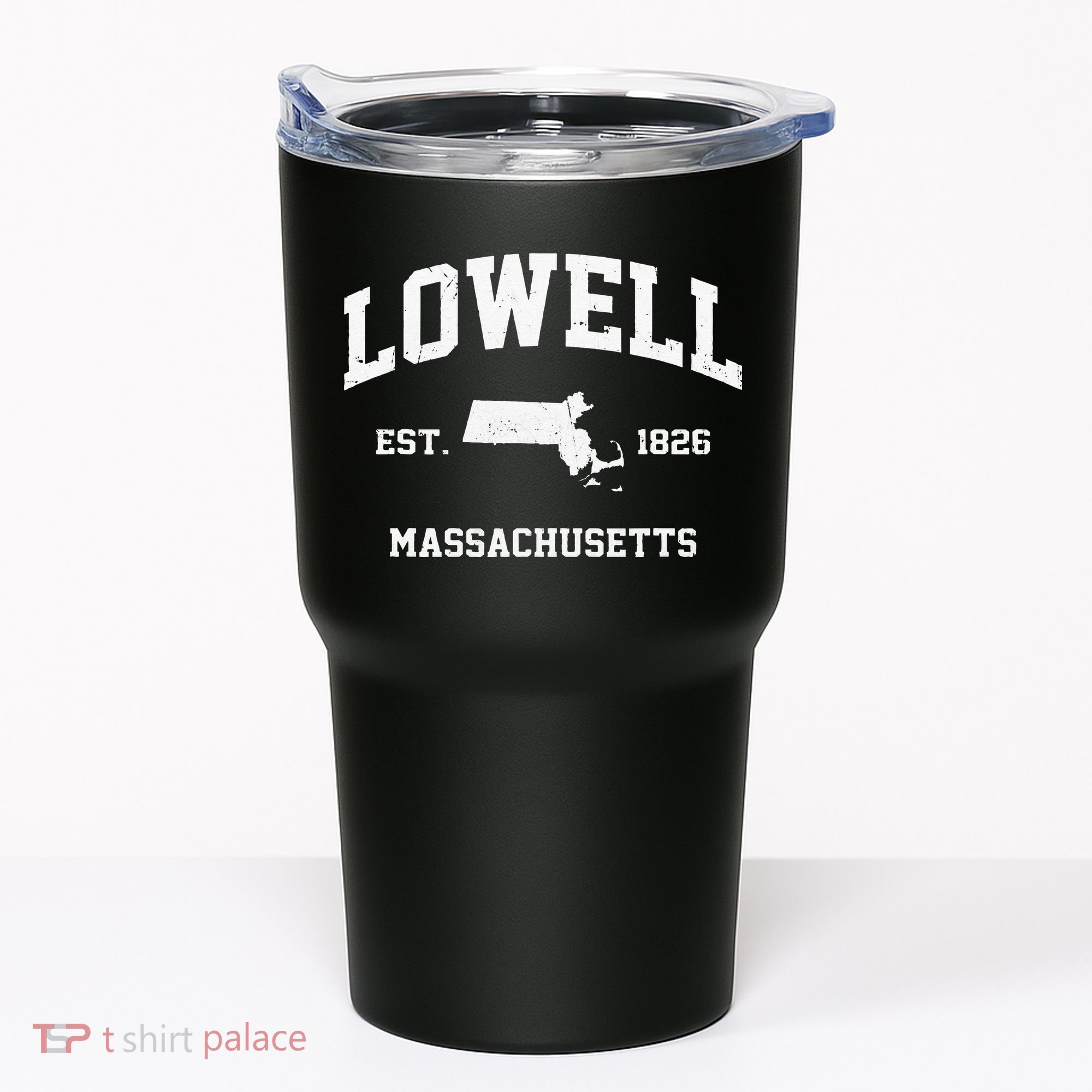 Lowell Massachusetts MA Vintage State Athletic Style Tumbler
