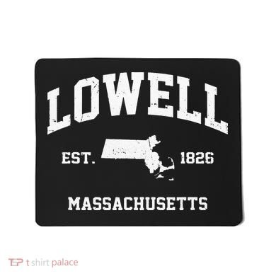 Lowell Massachusetts MA Vintage State Athletic Style Mousepad