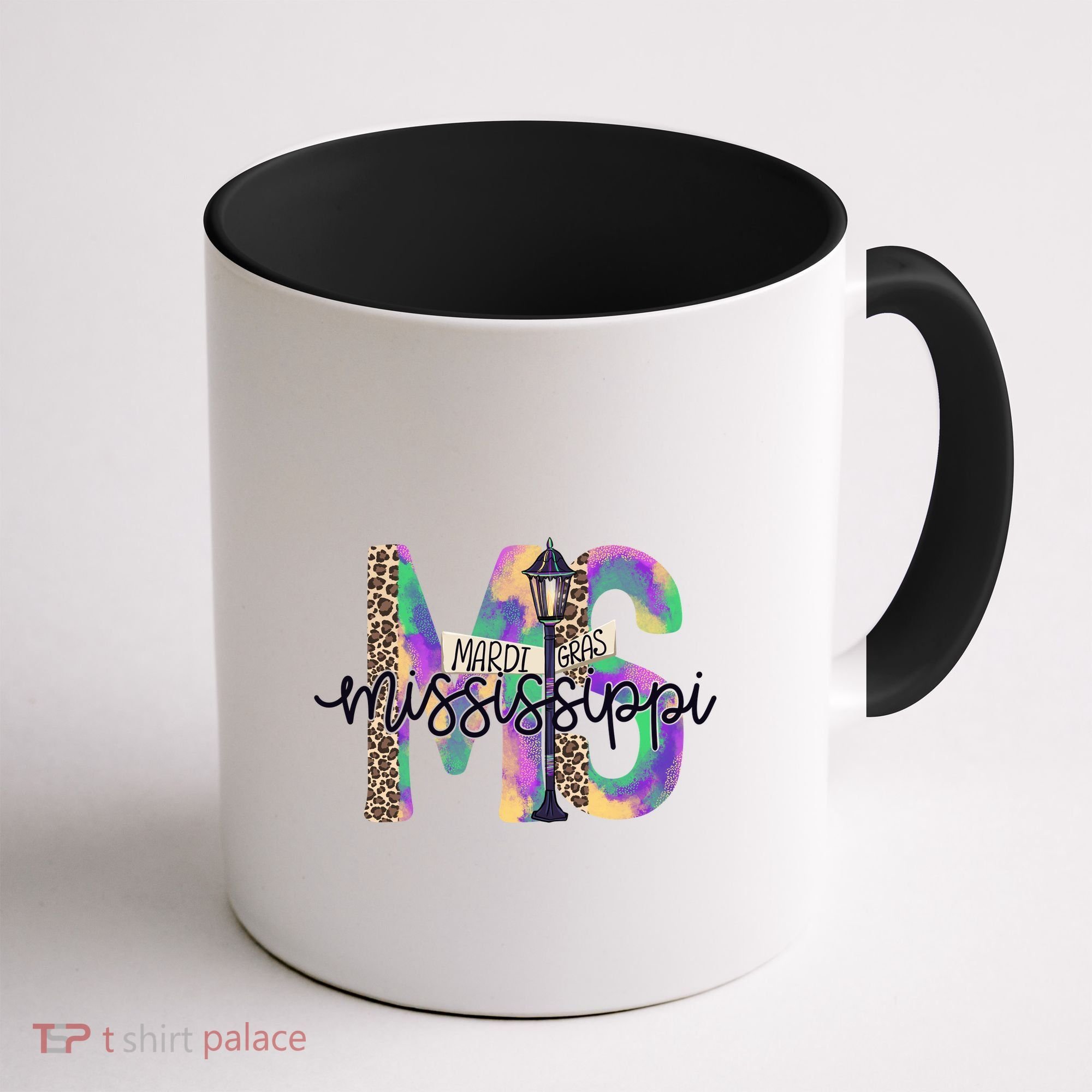 Leopard Mississippi Ms Mardi Gras Coffee Mug