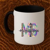 Leopard Mississippi Ms Mardi Gras Coffee Mug thumb 2