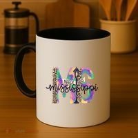Leopard Mississippi Ms Mardi Gras Coffee Mug thumb 4