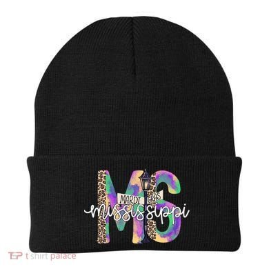 Leopard Mississippi Ms Mardi Gras Beanie