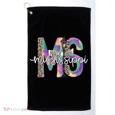 Leopard Mississippi Ms Mardi Gras Golf Towel