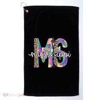 Leopard Mississippi Ms Mardi Gras Golf Towel thumb 0
