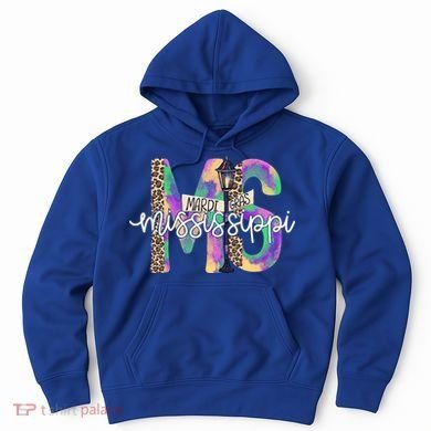Leopard Mississippi Ms Mardi Gras Hoodie
