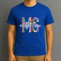 Leopard Mississippi Ms Mardi Gras T-Shirt thumb 3