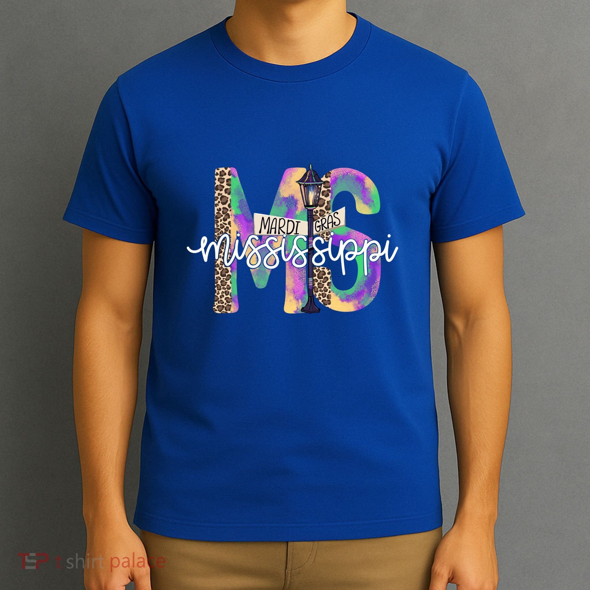 Leopard Mississippi Ms Mardi Gras T-Shirt