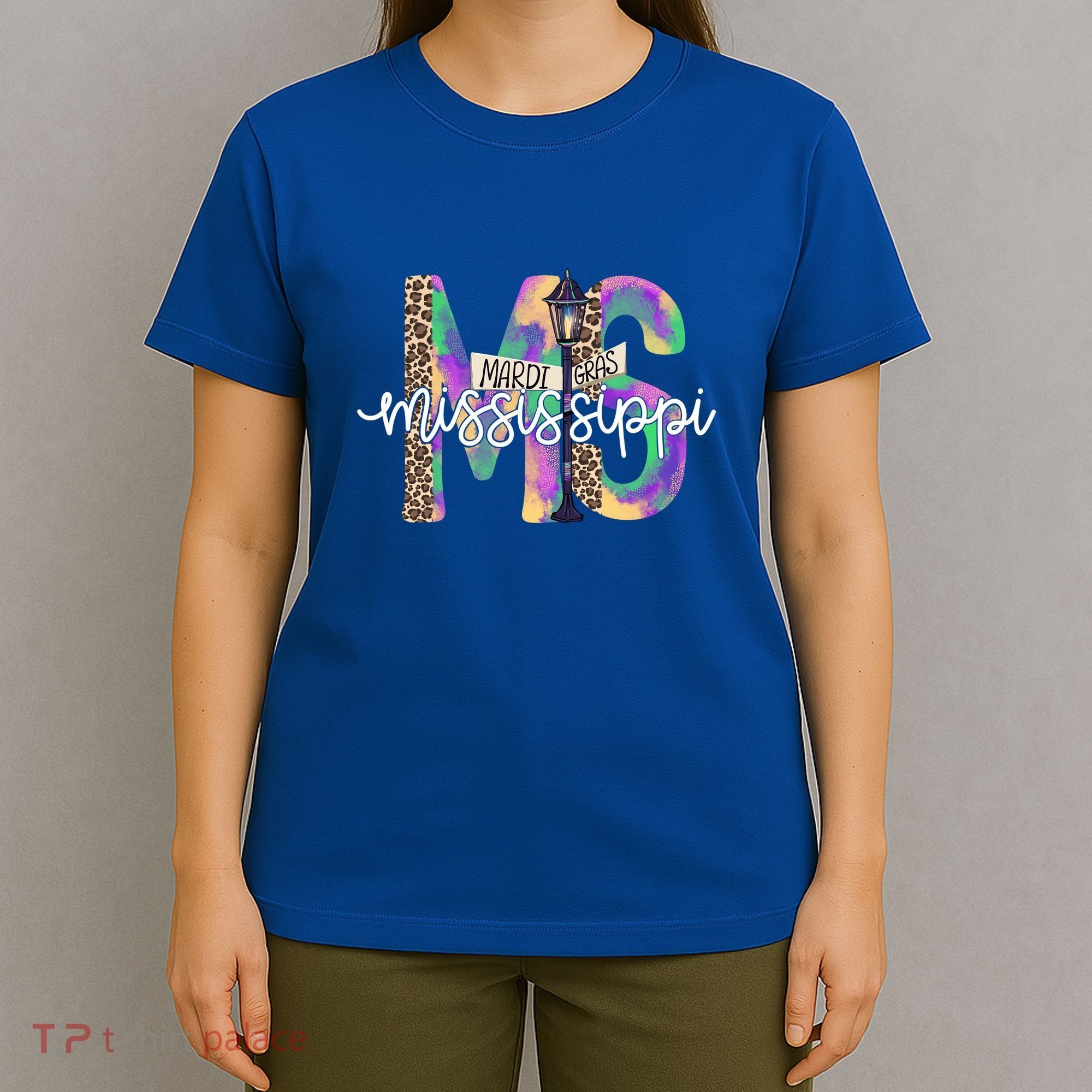 Leopard Mississippi Ms Mardi Gras T-Shirt