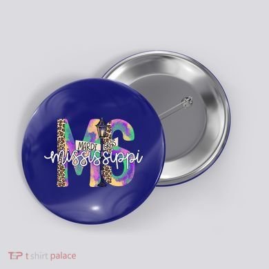 Leopard Mississippi Ms Mardi Gras Button