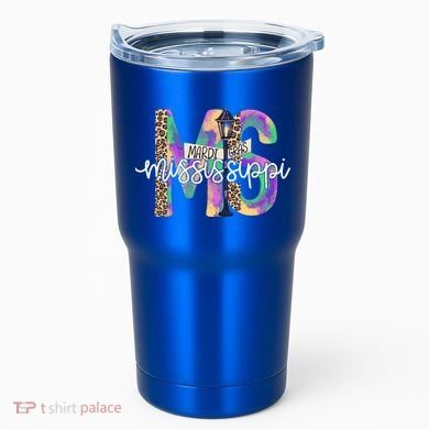Leopard Mississippi Ms Mardi Gras Tumbler