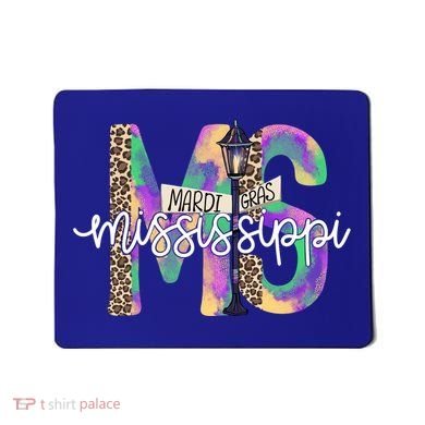 Leopard Mississippi Ms Mardi Gras Mousepad