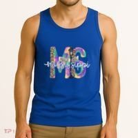 Leopard Mississippi Ms Mardi Gras Tank Top thumb 3