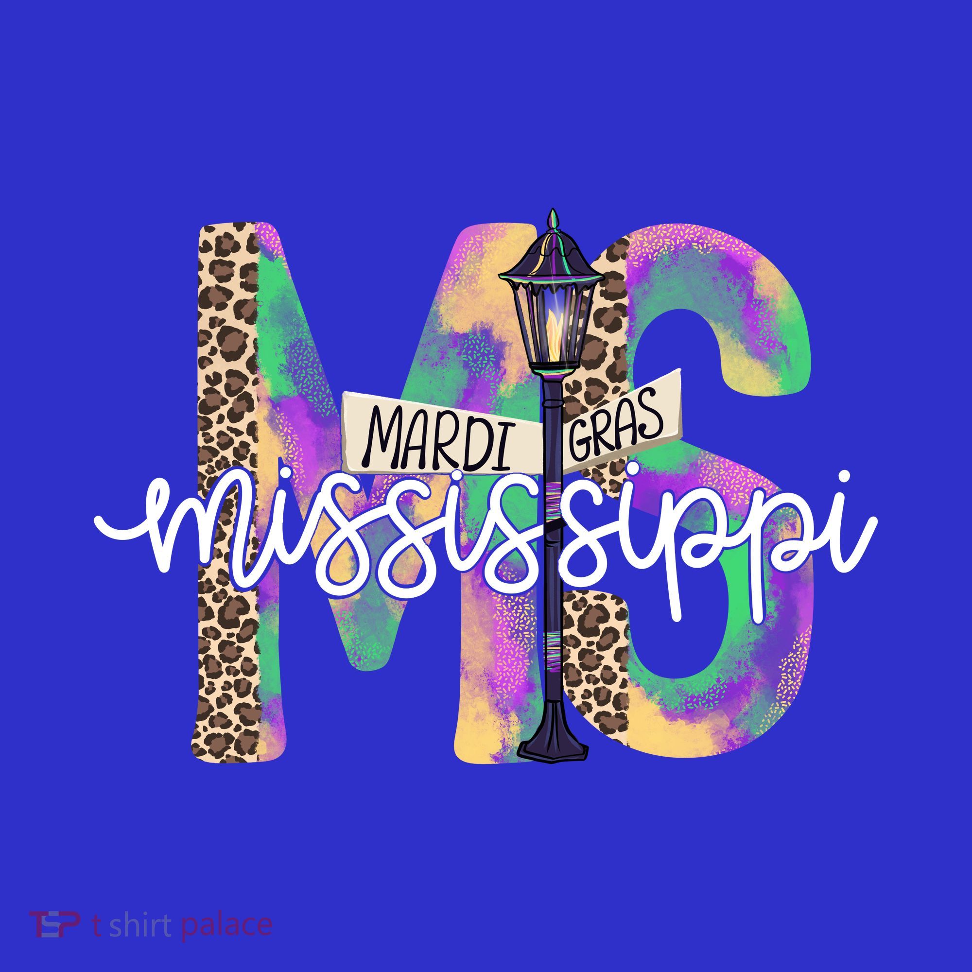 Leopard Mississippi Ms Mardi Gras Tank Top