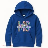 Leopard Mississippi Ms Mardi Gras Kids Hoodie thumb 0