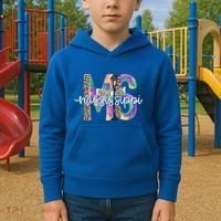 Leopard Mississippi Ms Mardi Gras Kids Hoodie thumb 2