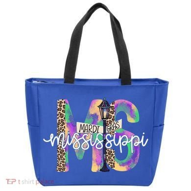 Leopard Mississippi Ms Mardi Gras Tote Bag