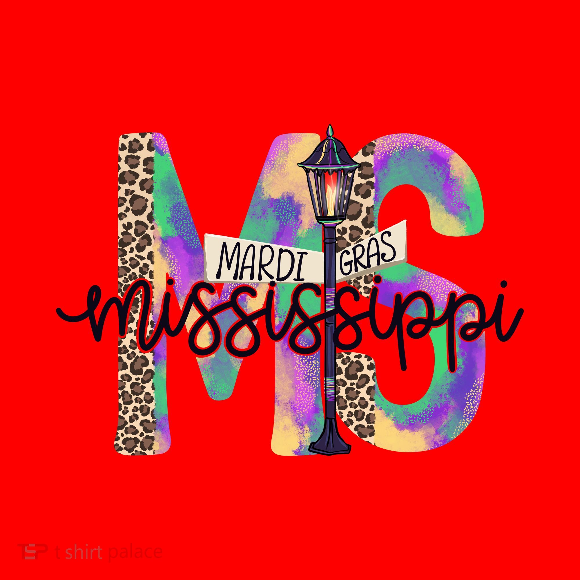 Leopard Mississippi Ms Mardi Gras Santa Hat