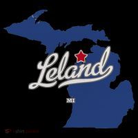 Leland Michigan MI Map Doggie Tank thumb 4