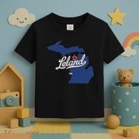 Leland Michigan MI Map Toddler T-Shirt thumb 3