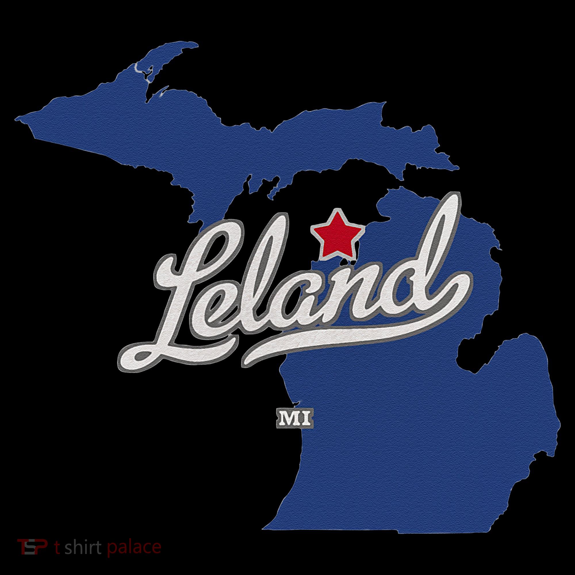 Leland Michigan MI Map Women's T-Shirt