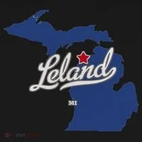 Leland Michigan MI Map Women's T-Shirt thumb 6