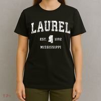Laurel Mississippi Ms Vintage Athletic Sports T-Shirt thumb 4