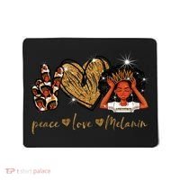 Love My Melanin Gift Black Owned Business Peace Love Melanin Gift Mousepad thumb 0