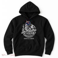 La Madre Mas Chingona Soy La Jefa Skeleton Lover Hoodie thumb 0
