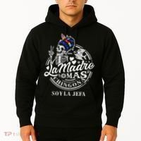 La Madre Mas Chingona Soy La Jefa Skeleton Lover Hoodie thumb 2