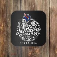 La Madre Mas Chingona Soy La Jefa Skeleton Lover Coaster thumb 0