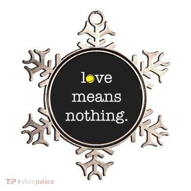 Love Means Nothing Tennis Player Ornament